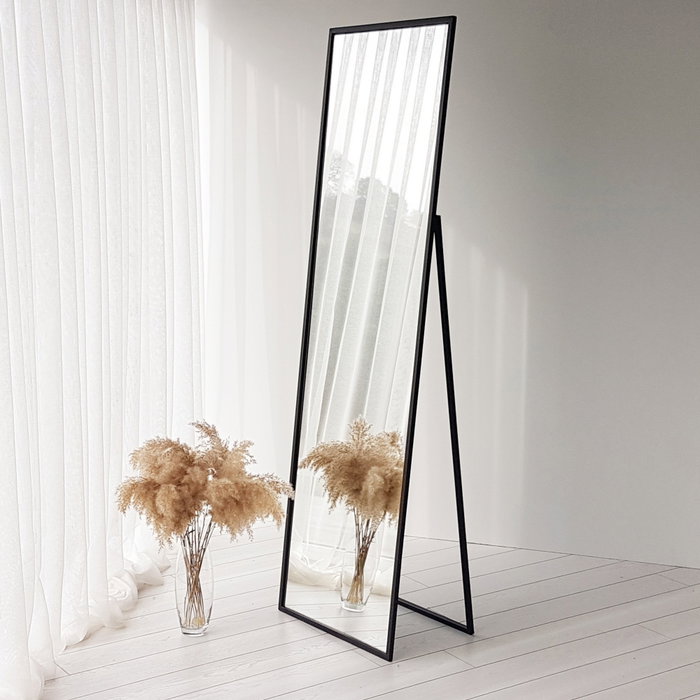 Hanah Home Espejo Cheval Cool Ayna Negro 170x50cm